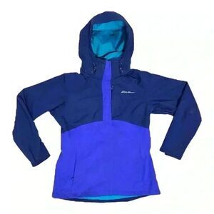 EDDIE BAUER Blue Colorblock All-Mountain 3 in 1 WeatherEge Plus Jacket Medium